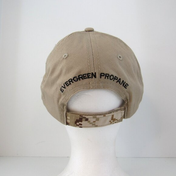 EX MARK Propane Embroidered Logo Men's Brown Camouflage Strap Back Cap Hat - Picture 6 of 8